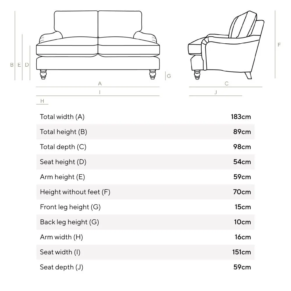Morris 3-Seater Sofa - Natural, Rustic Weave