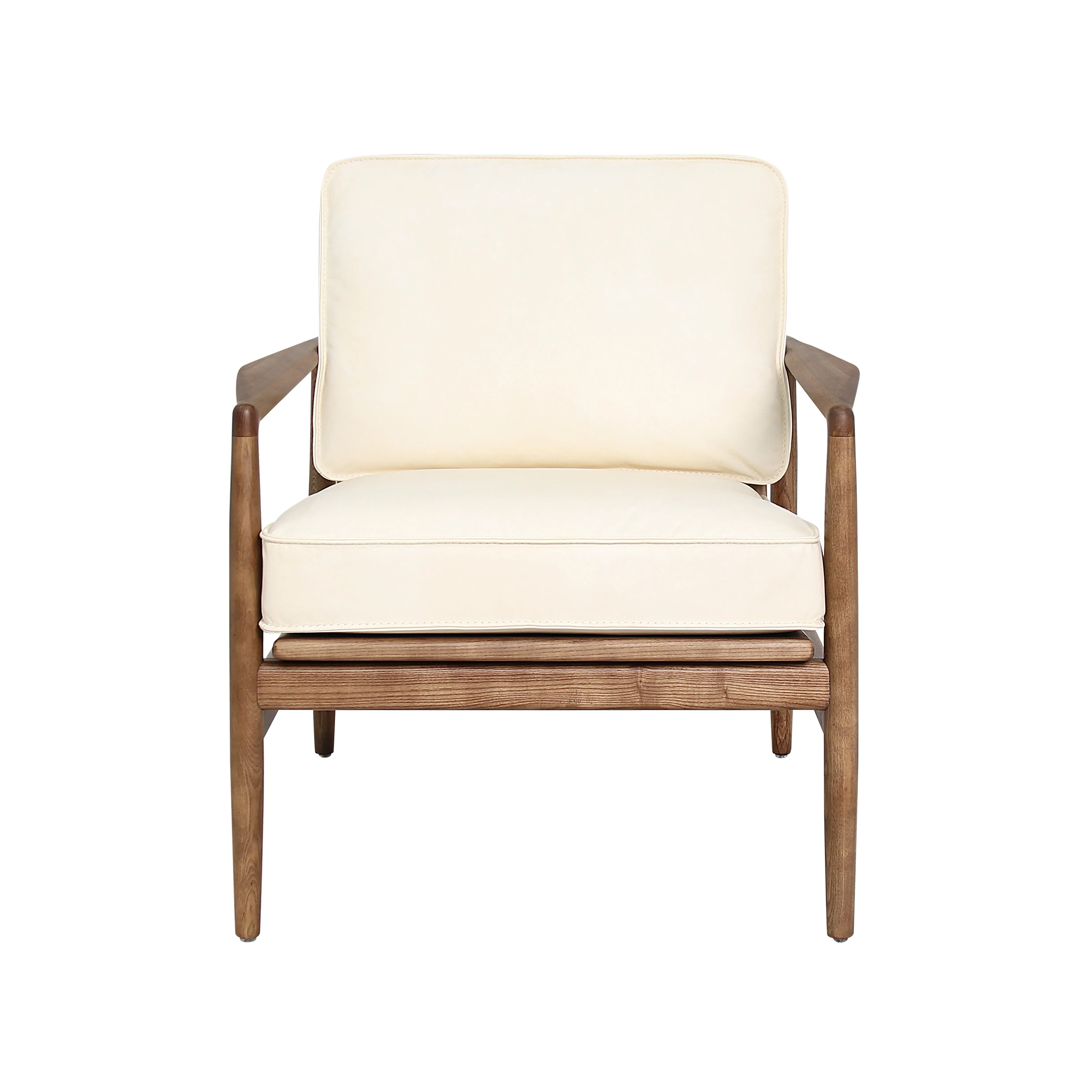 Oliver Armchair - Ivory, Leather