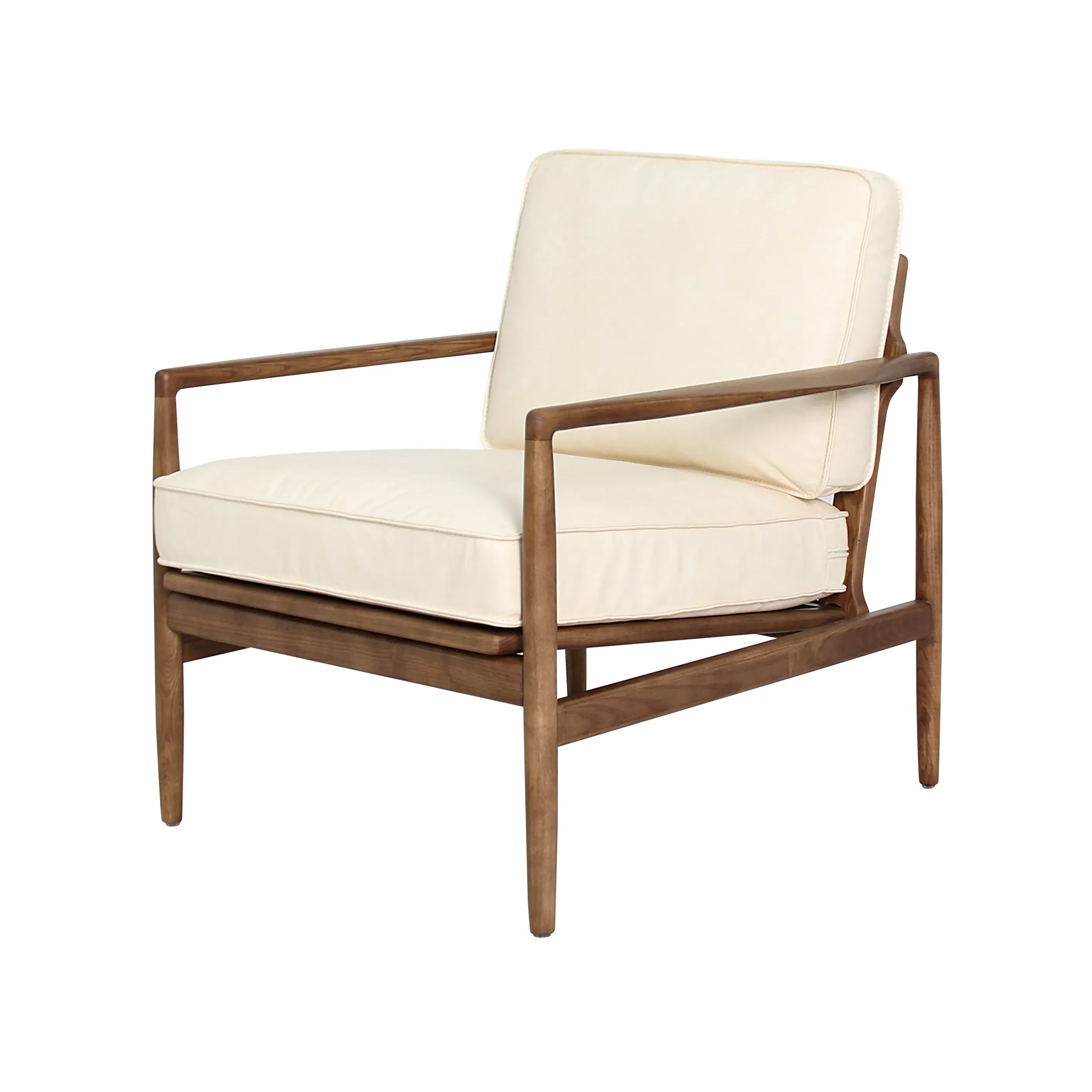 Oliver Armchair - Ivory, Leather image