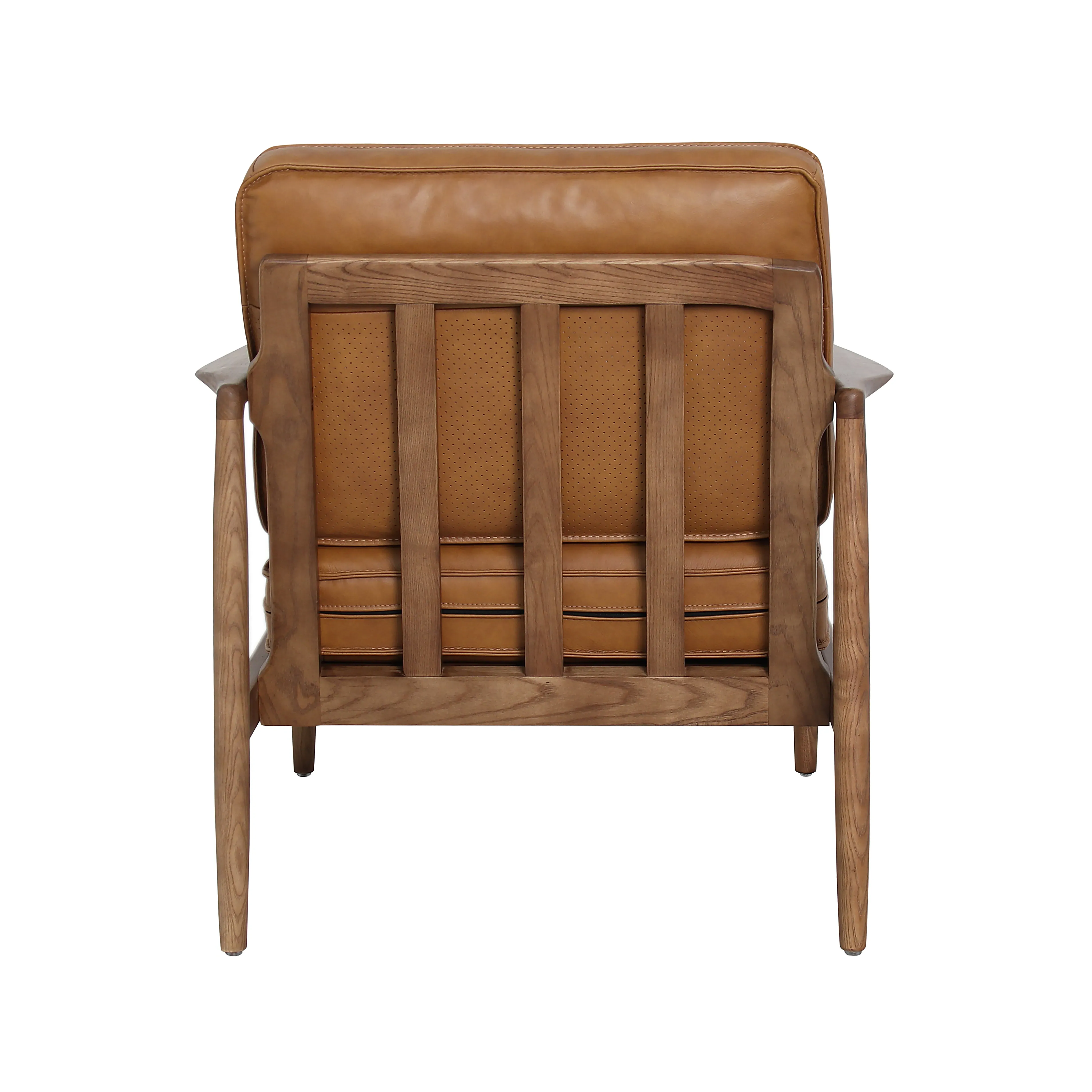 Oliver Armchair - Tan, Leather
