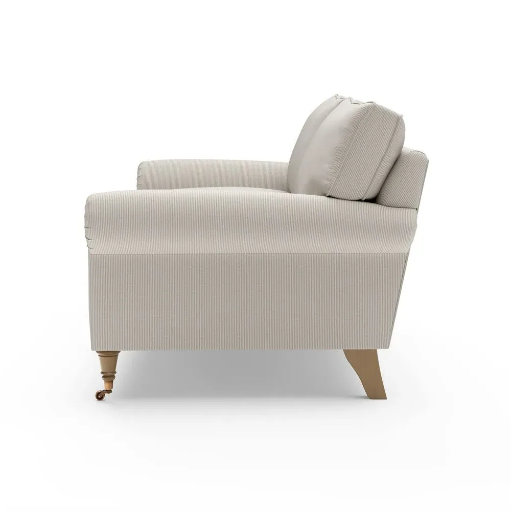 Osbourne 3-Seater Sofa - Natural, Broadway Stripe