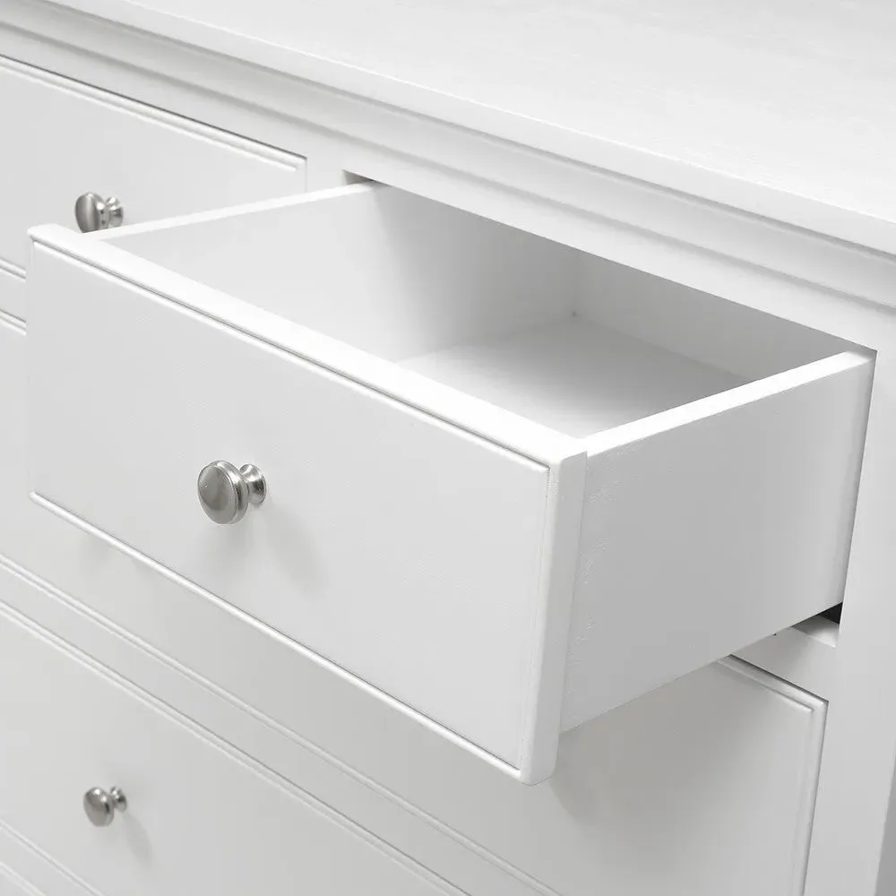 Fairford 10 Drawer Chest - Soft White