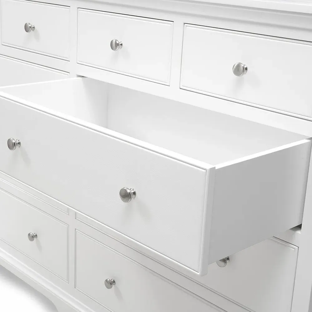 Fairford 10 Drawer Chest - Soft White