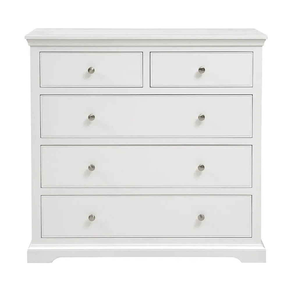 Fairford 5 Drawer Chest - Soft White
