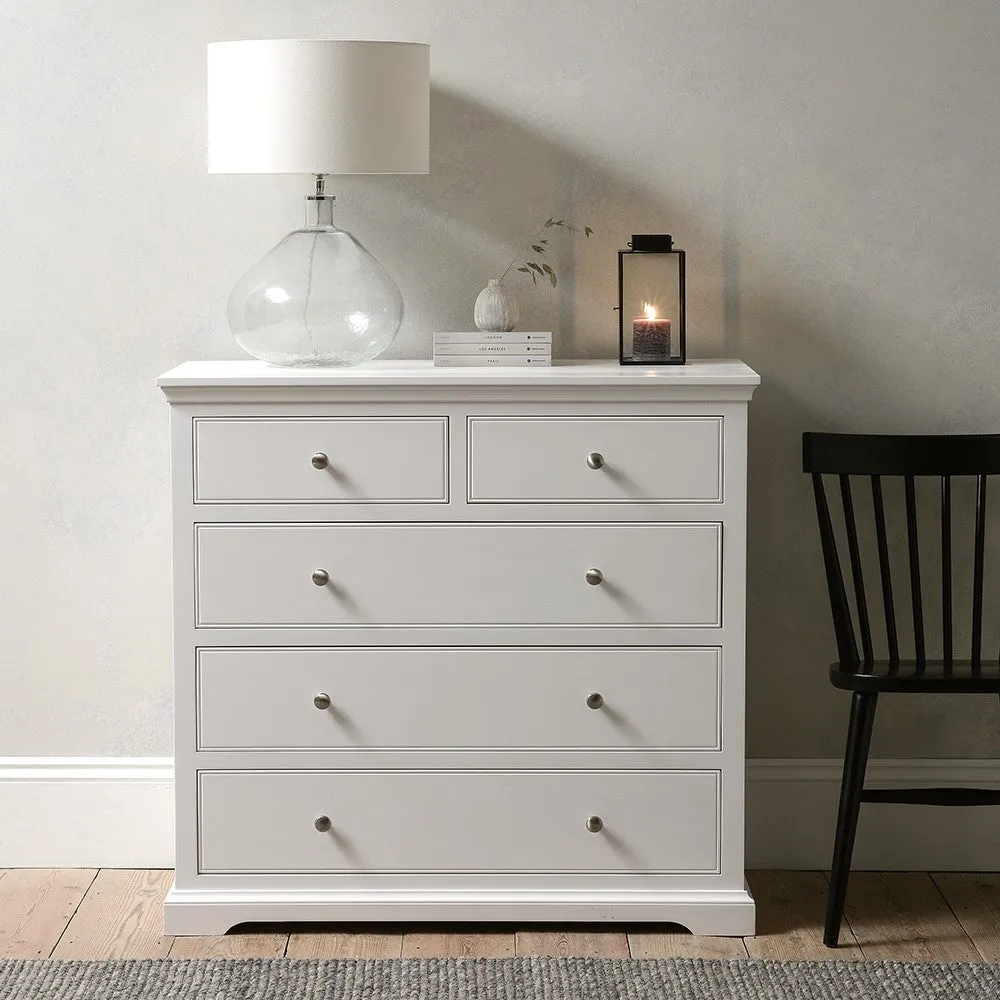 Fairford 5 Drawer Chest - Soft White