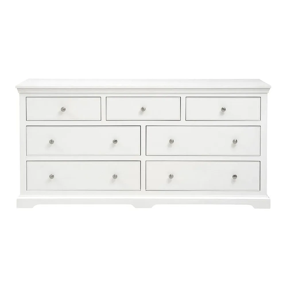 Fairford 7 Drawer Wide Chest - Soft White