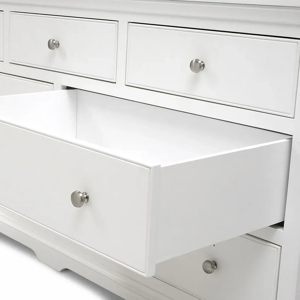 Fairford 7 Drawer Wide Chest - Soft White