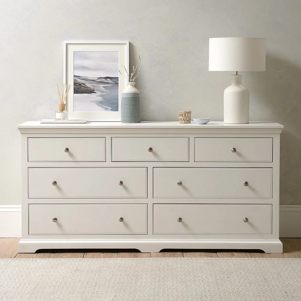 Fairford 7 Drawer Wide Chest - Soft White image