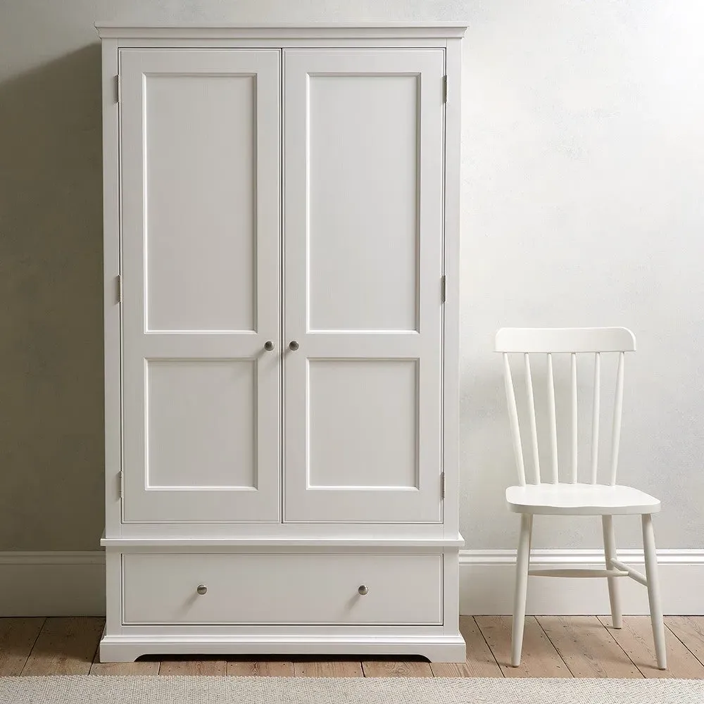Fairford Double Wardrobe with Drawers - Soft White image