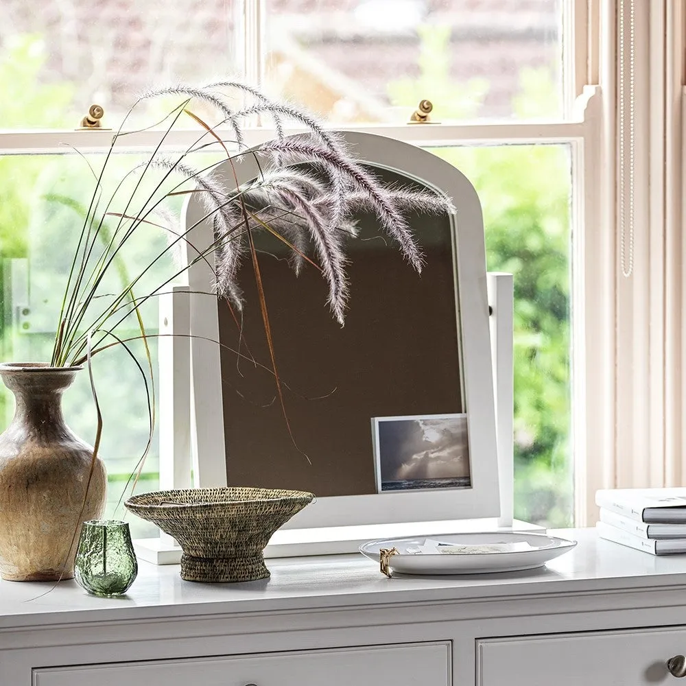 Fairford Dressing Table Mirror - Soft White image