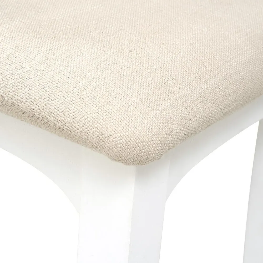 Fairford Dressing Table Stool - Soft White