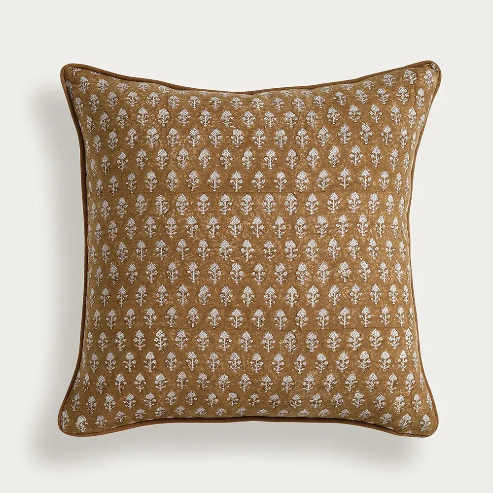 The Cotswold Company Block Print Cushion - Spice product