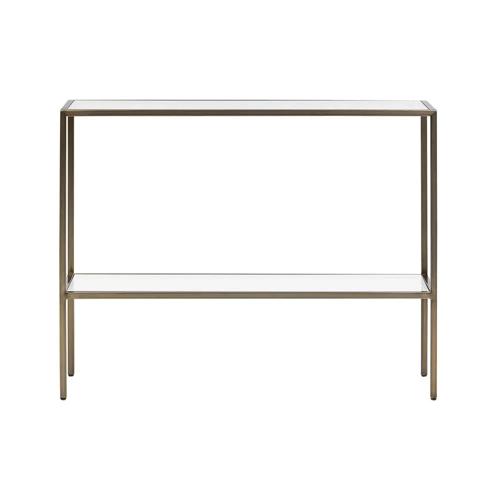Console Table - Brushed Bronze, Glass