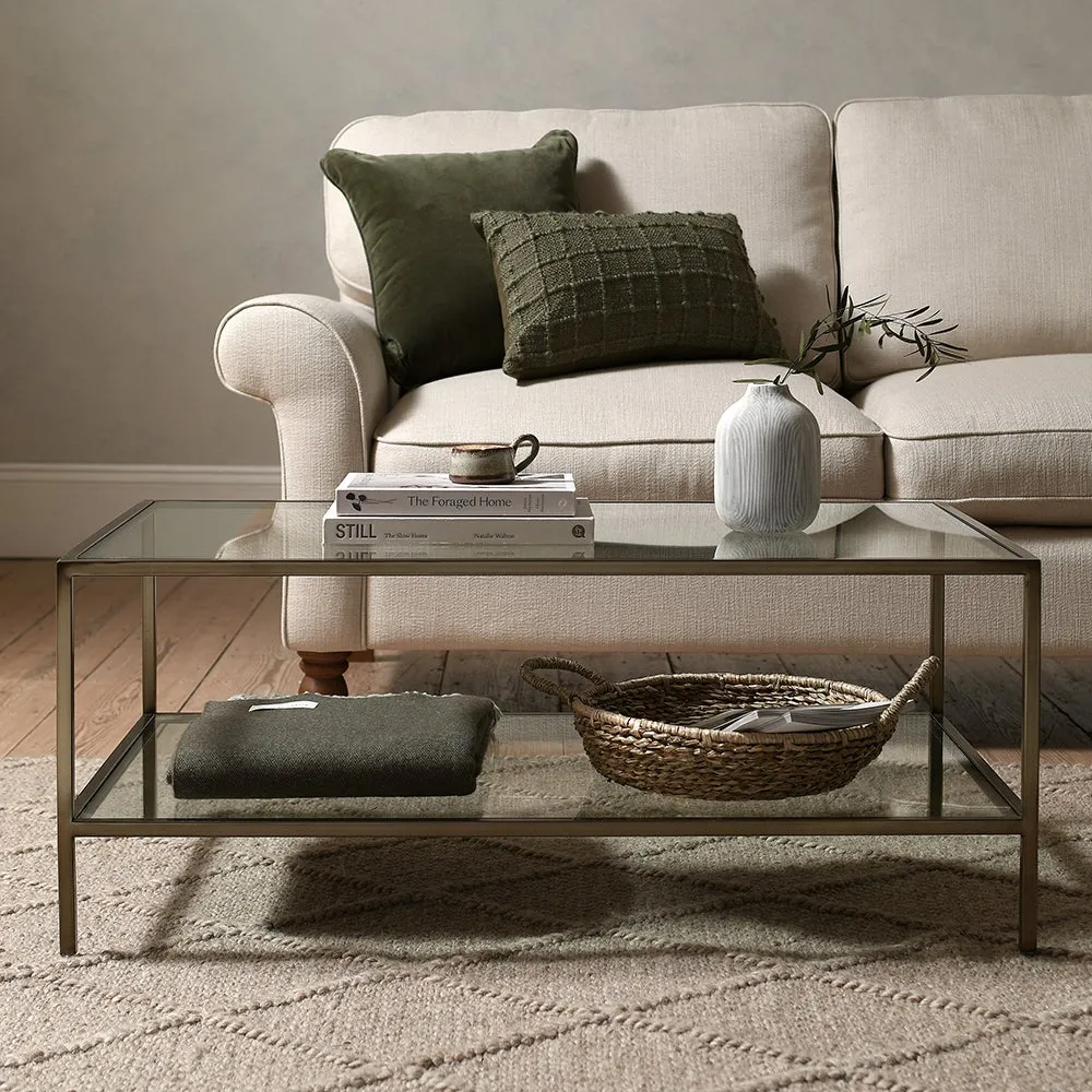 Foxcote Rectangular Coffee Table - Brushed Bronze