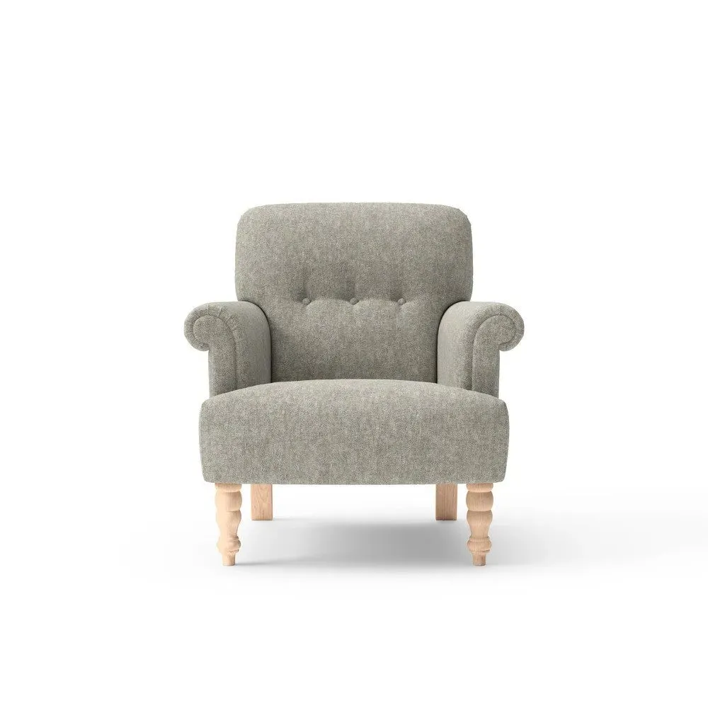 Occasional Upholstery Scroll Arm Armchair - Lichen Green image