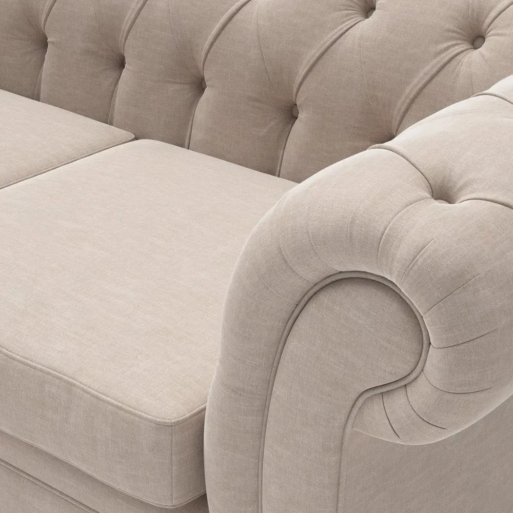 3-Seater Sofa - Natural, Eco Chenille