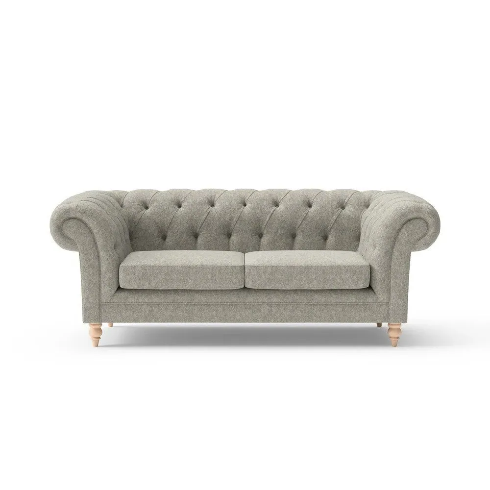 Large 2-Seater Chesterfield Sofa - Lichen, Aquaclean Oxford image