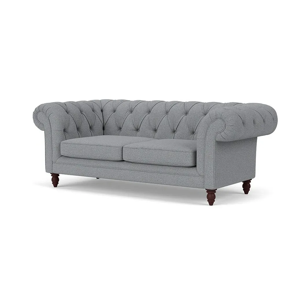 Large 2 Seater Sofa - Blue Marl, House Weave