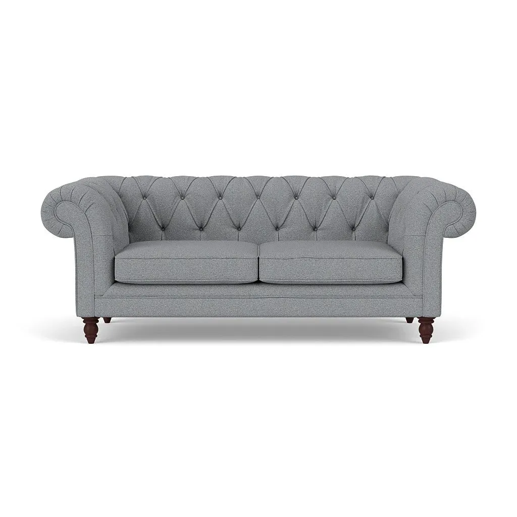 Large 2 Seater Sofa - Blue Marl, House Weave
