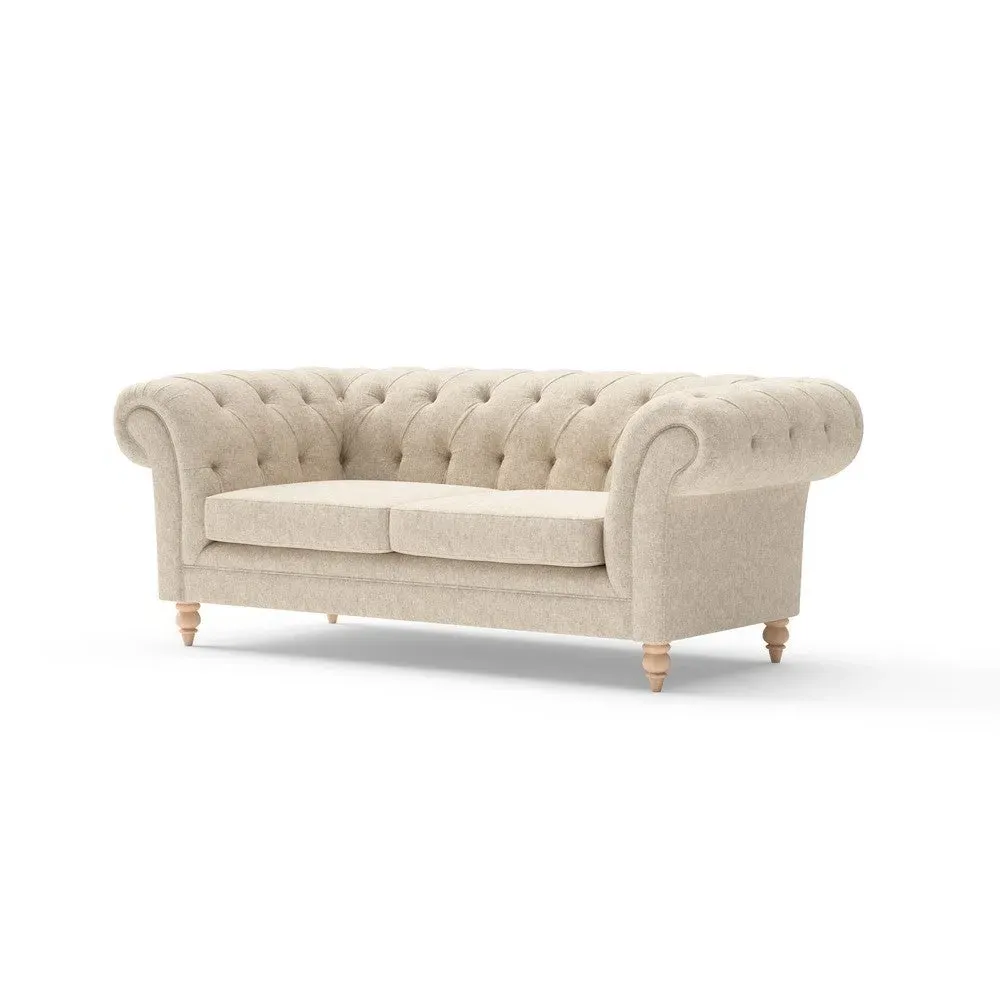 Large 2-Seater Sofa - Natural, Aquaclean Oxford
