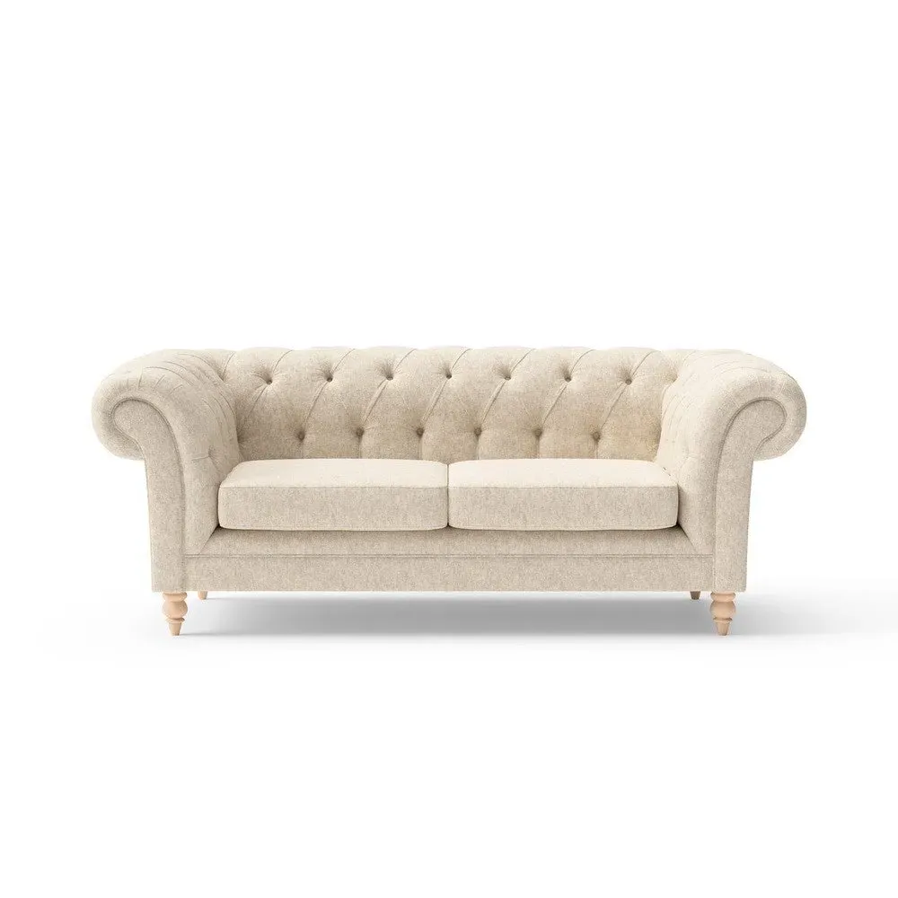 Large 2-Seater Sofa - Natural, Aquaclean Oxford