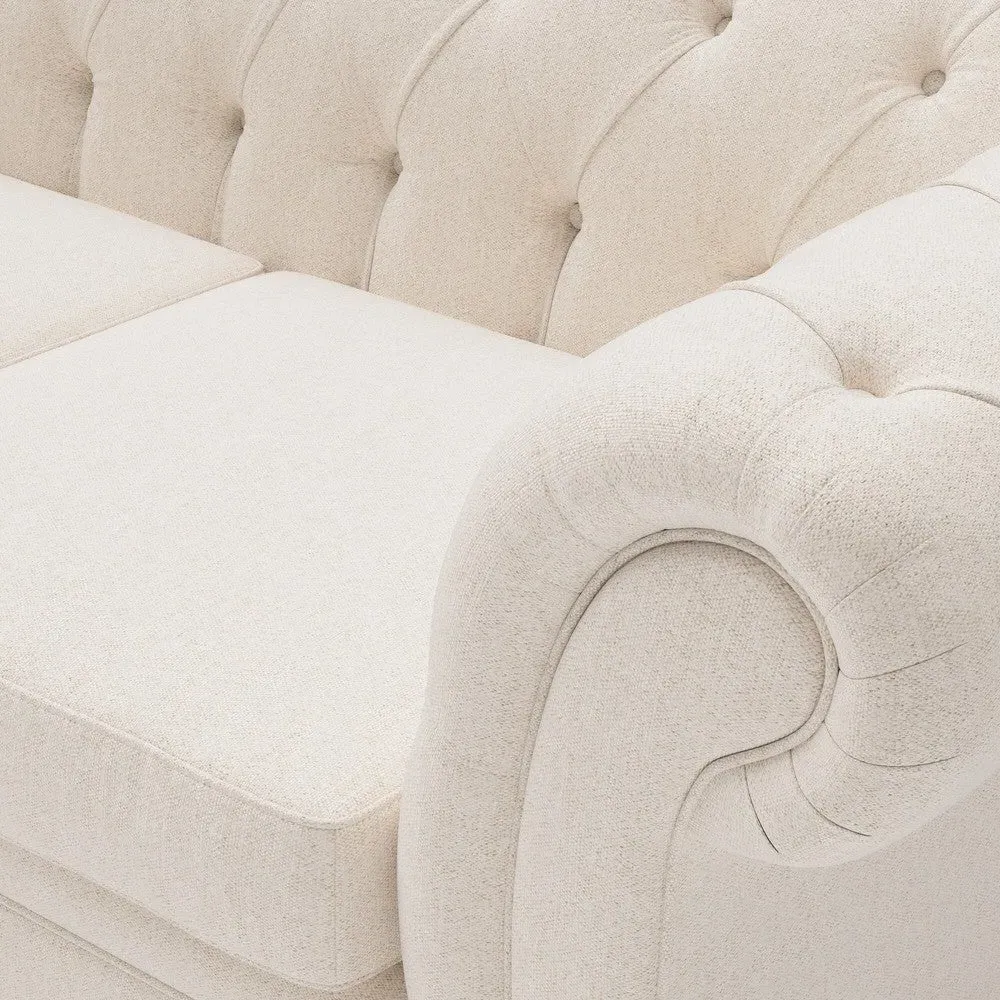 Large 2-Seater Sofa - Natural, Rustic Weave