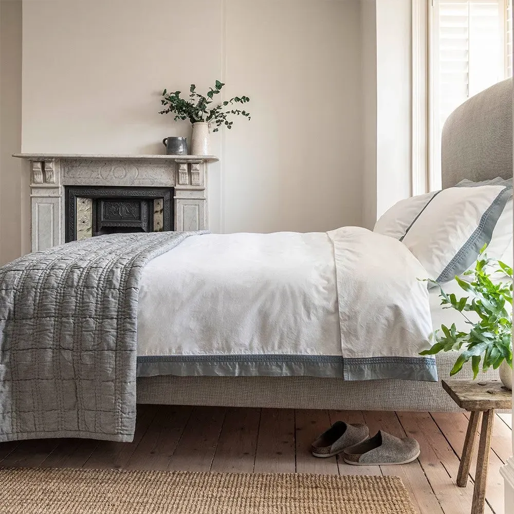 Hatherley King Duvet Cover Set - Blue, Cotton image