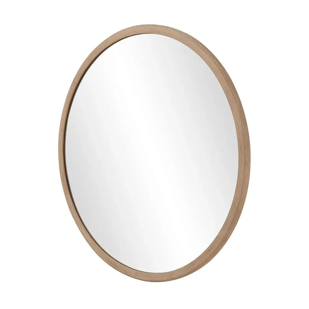 Berkeley Nordic Oak Round Mirror - Oak