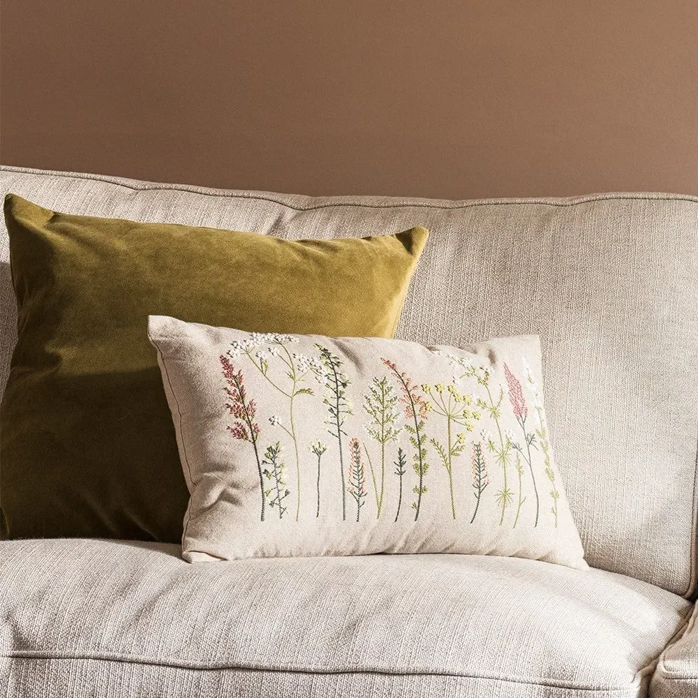 Botanical Meadow Cushion 30x50cm - The Cotswold Company