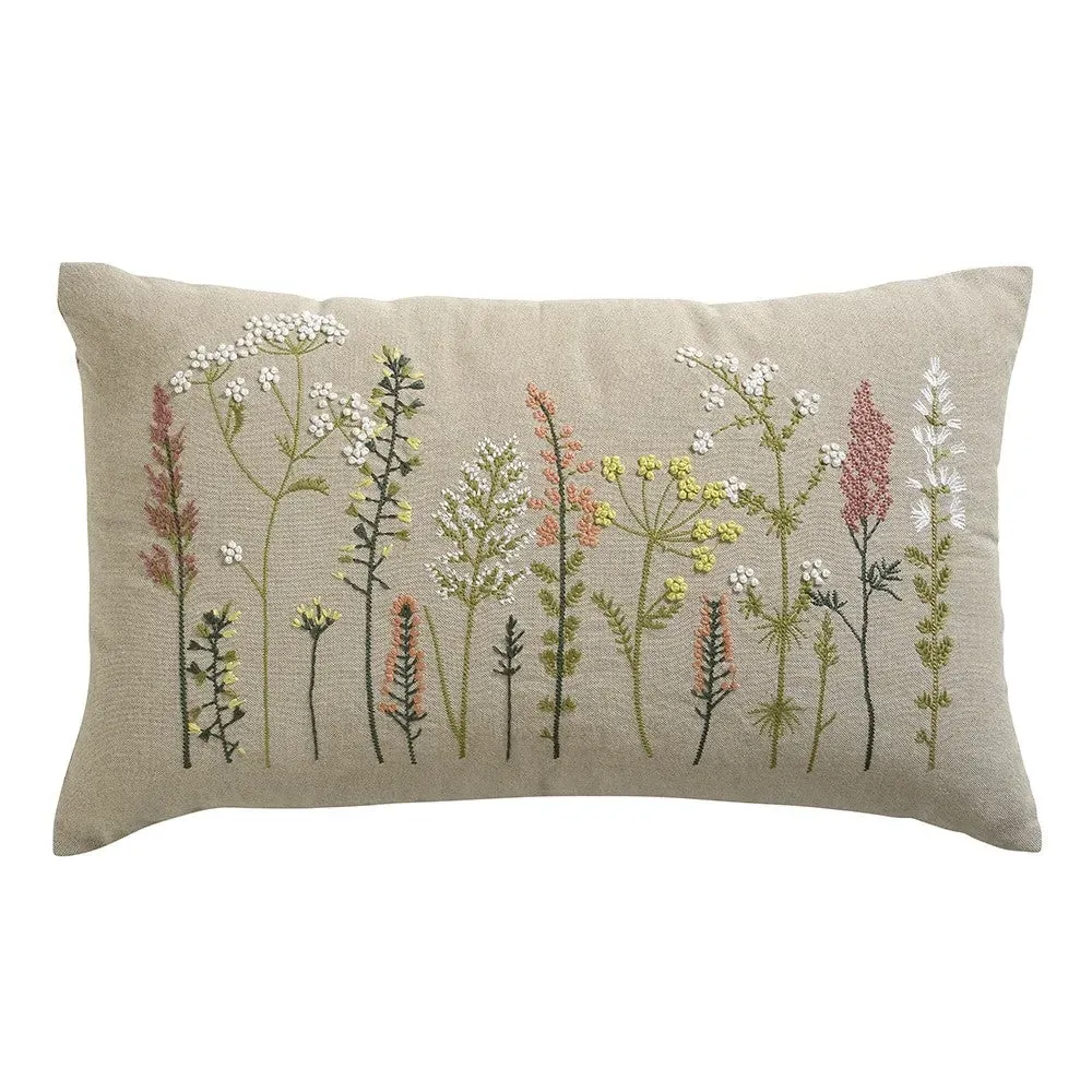 Botanical Meadow Cushion 30x50cm - The Cotswold Company