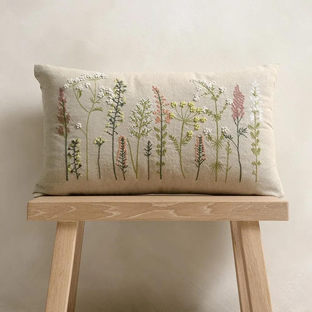 Botanical Meadow Cushion 30x50cm - The Cotswold Company