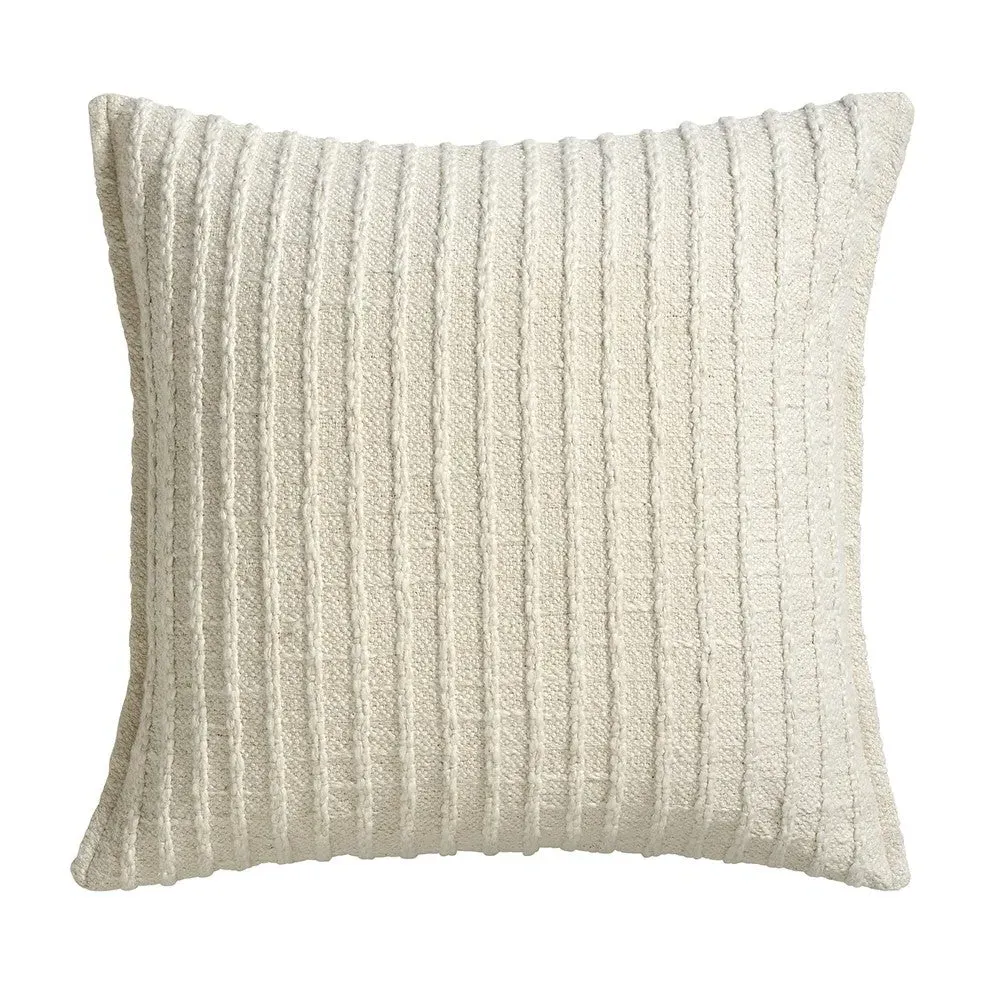 Bowen Hand Woven Stripe Cushion 45x45cm - Natural