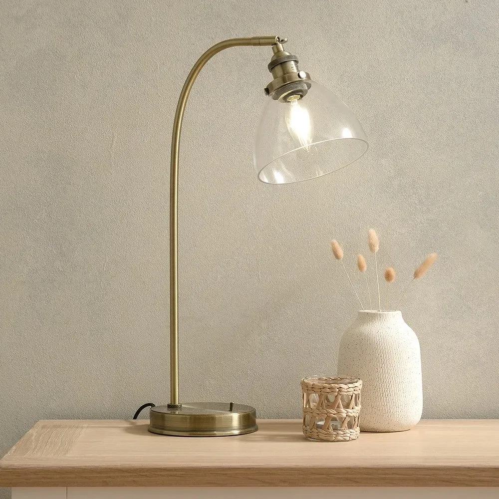 Boxwell Adjustable Table Lamp - Antique Brass image