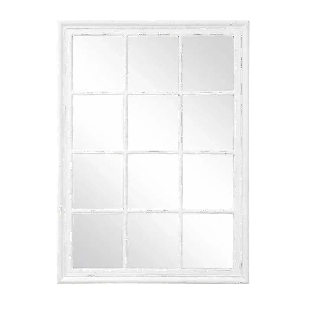 Brandon Distressed Mirror - Soft White