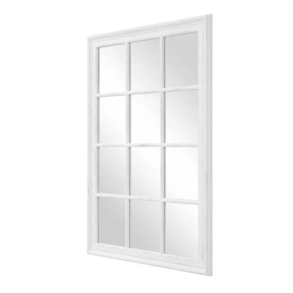 Brandon Distressed Mirror - Soft White