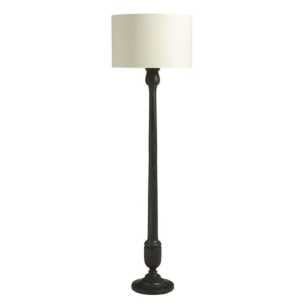 Captiva Candle Stick Floor Lamp - Antique Black, Wood