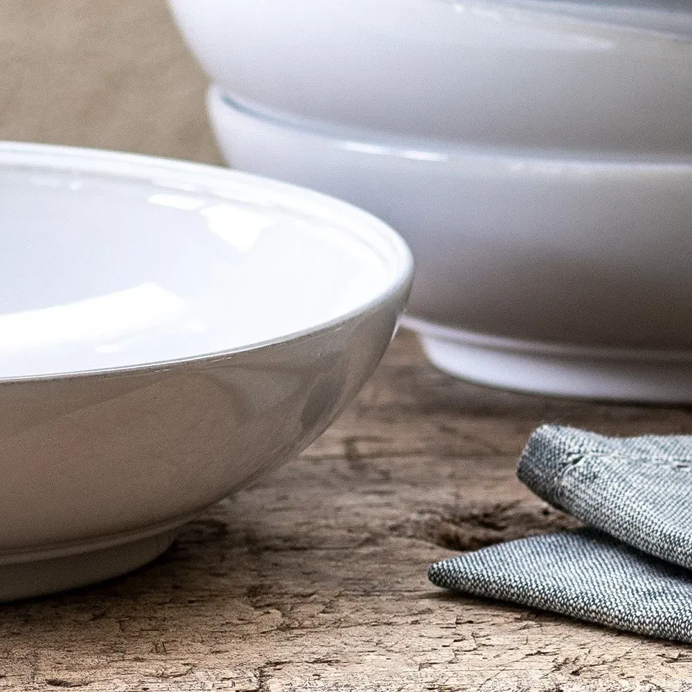 Cherwell 23cm Pasta Bowl - White, Stoneware
