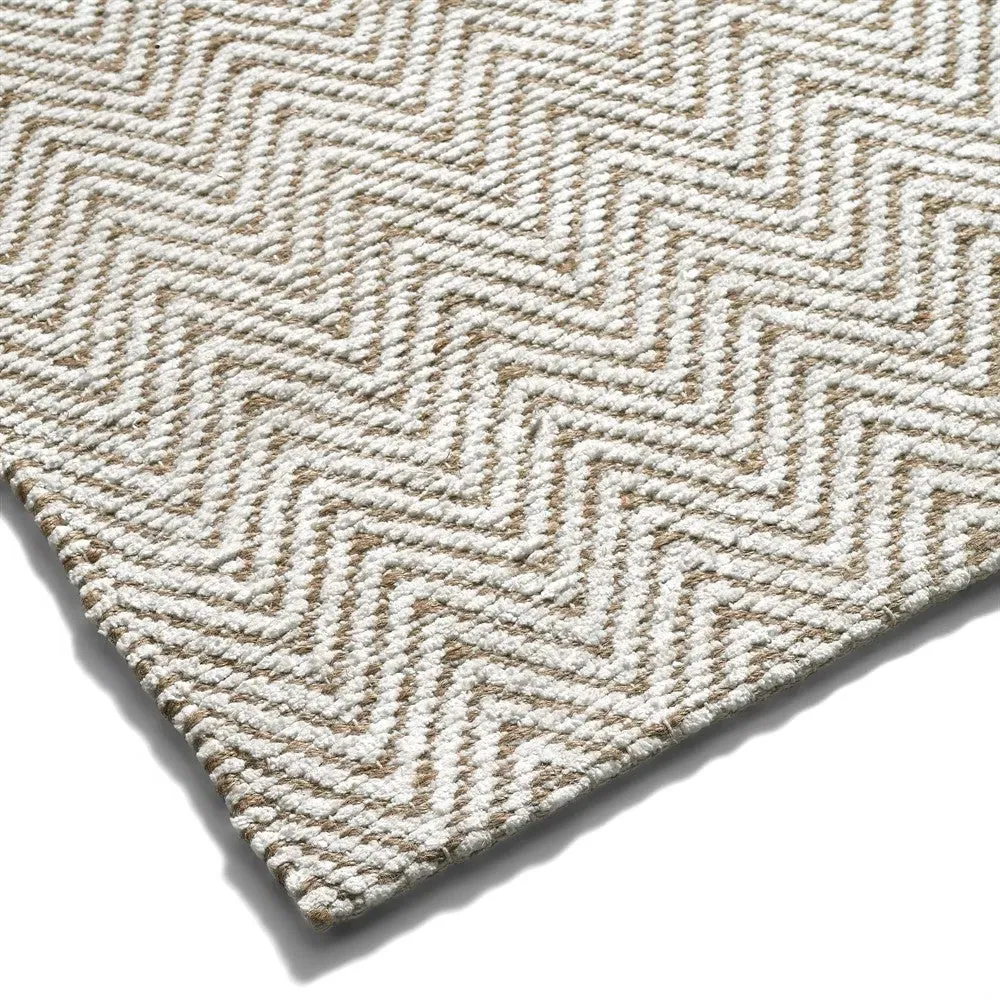 Chevron Rug 160x230cm - Natural, Cotton Jute image