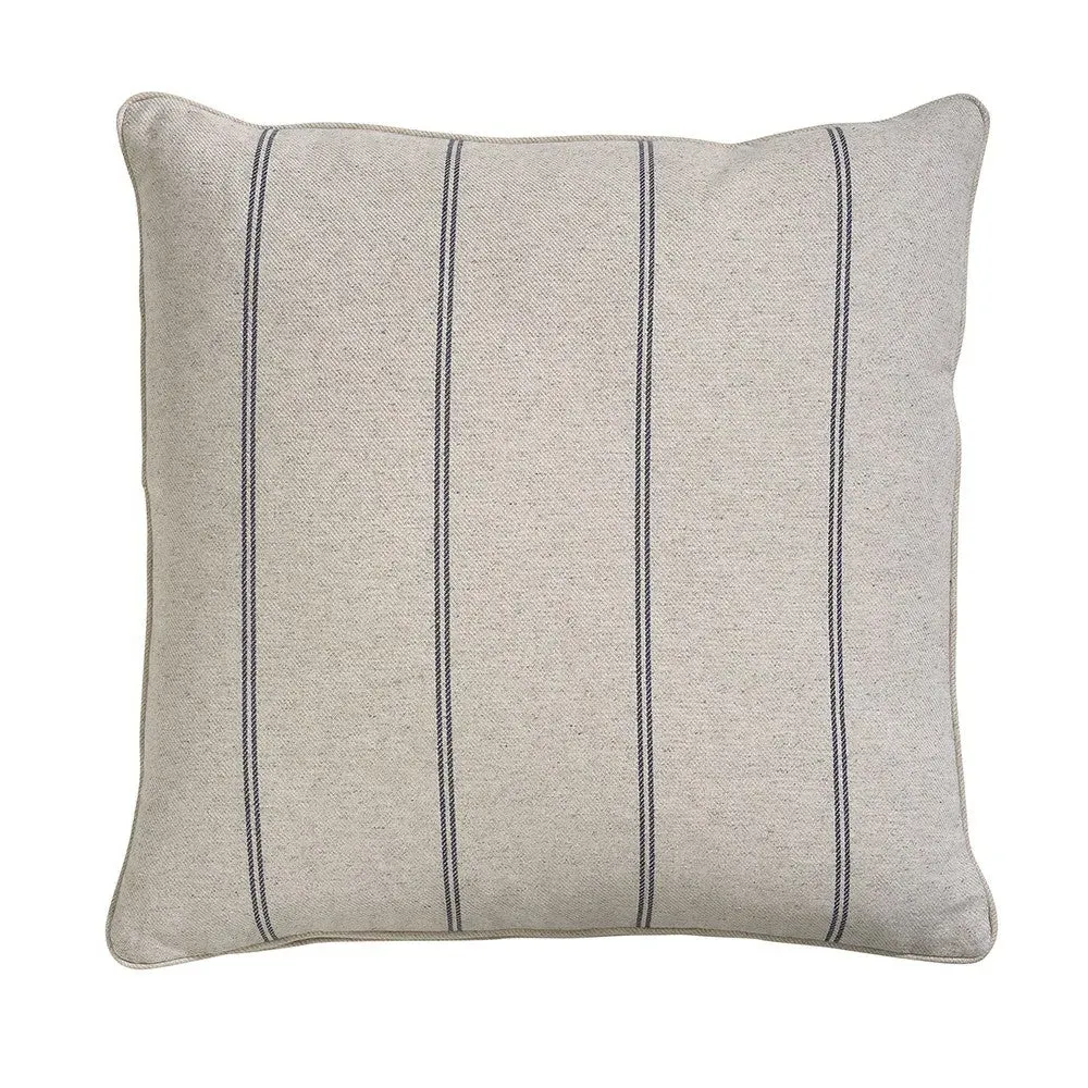 Compton Stripe Cushion - Charcoal