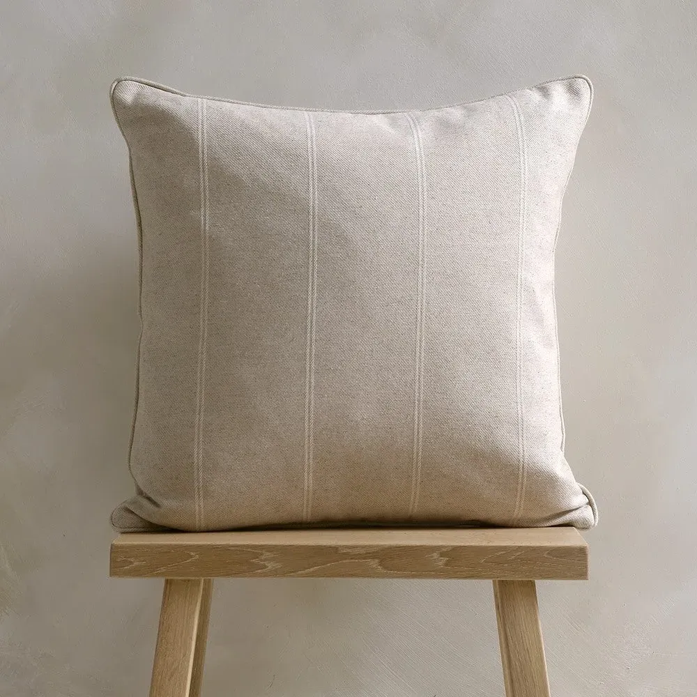 Compton Stripe Cushion - Natural