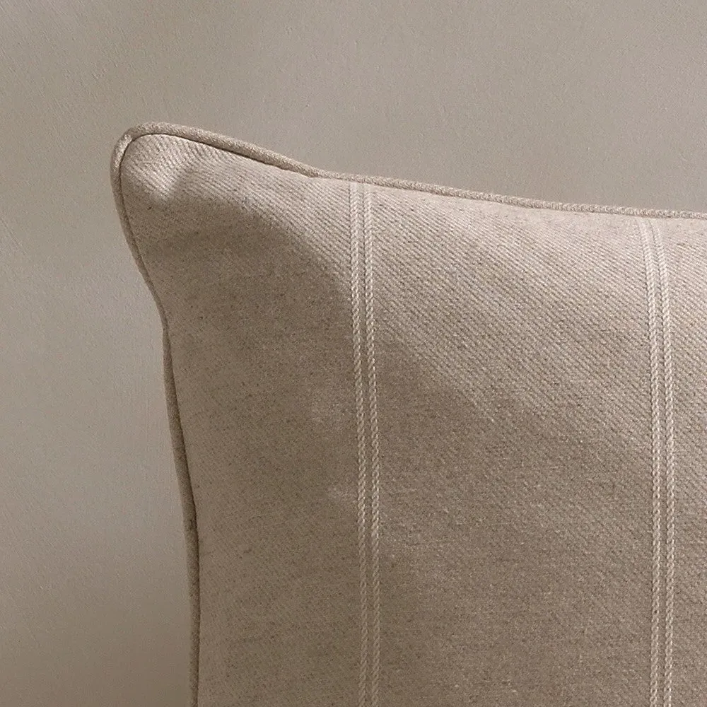 Compton Stripe Cushion - Natural