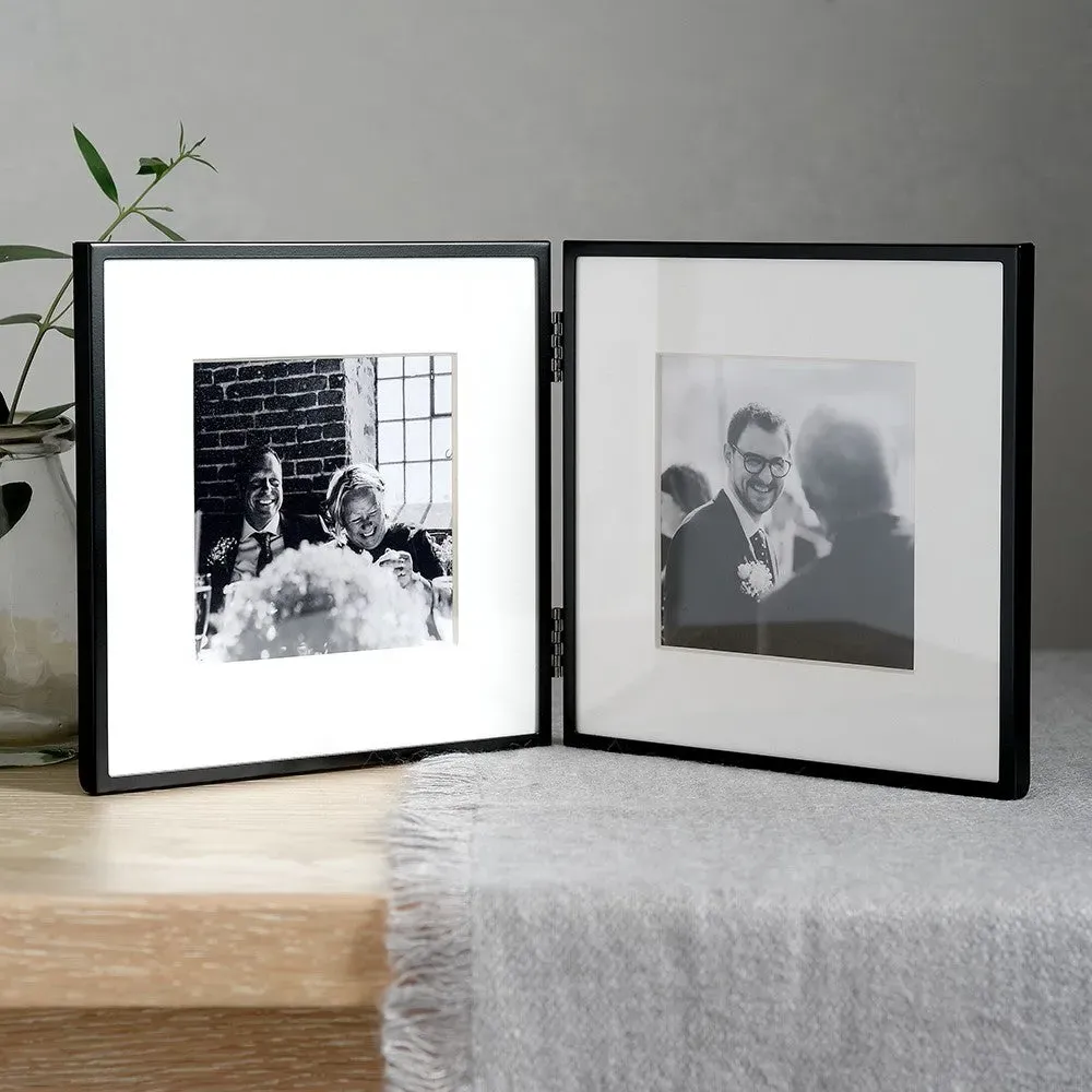Cotswold Company Double Photo Frame - White