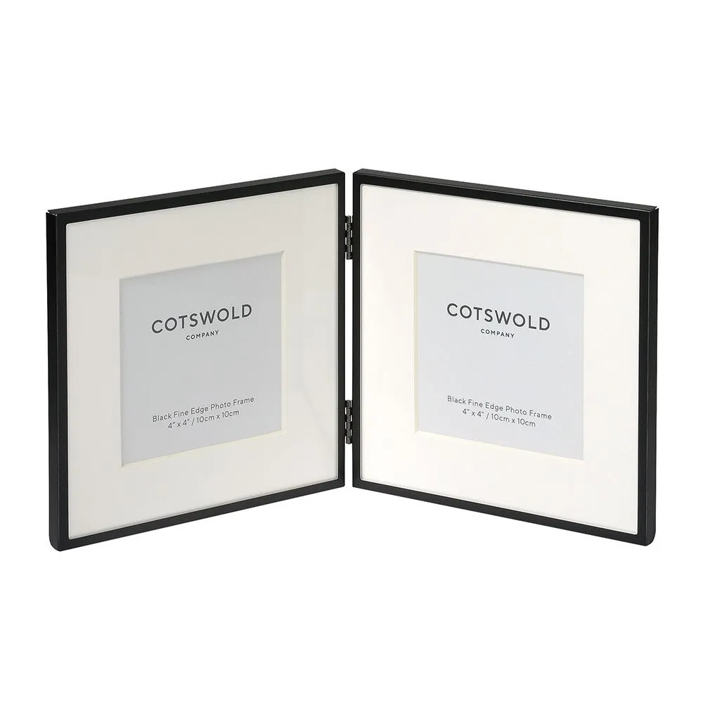 Cotswold Company Double Photo Frame - White image