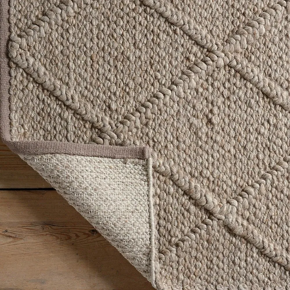 Dauntsey Rug - Mocha, Wool Blend