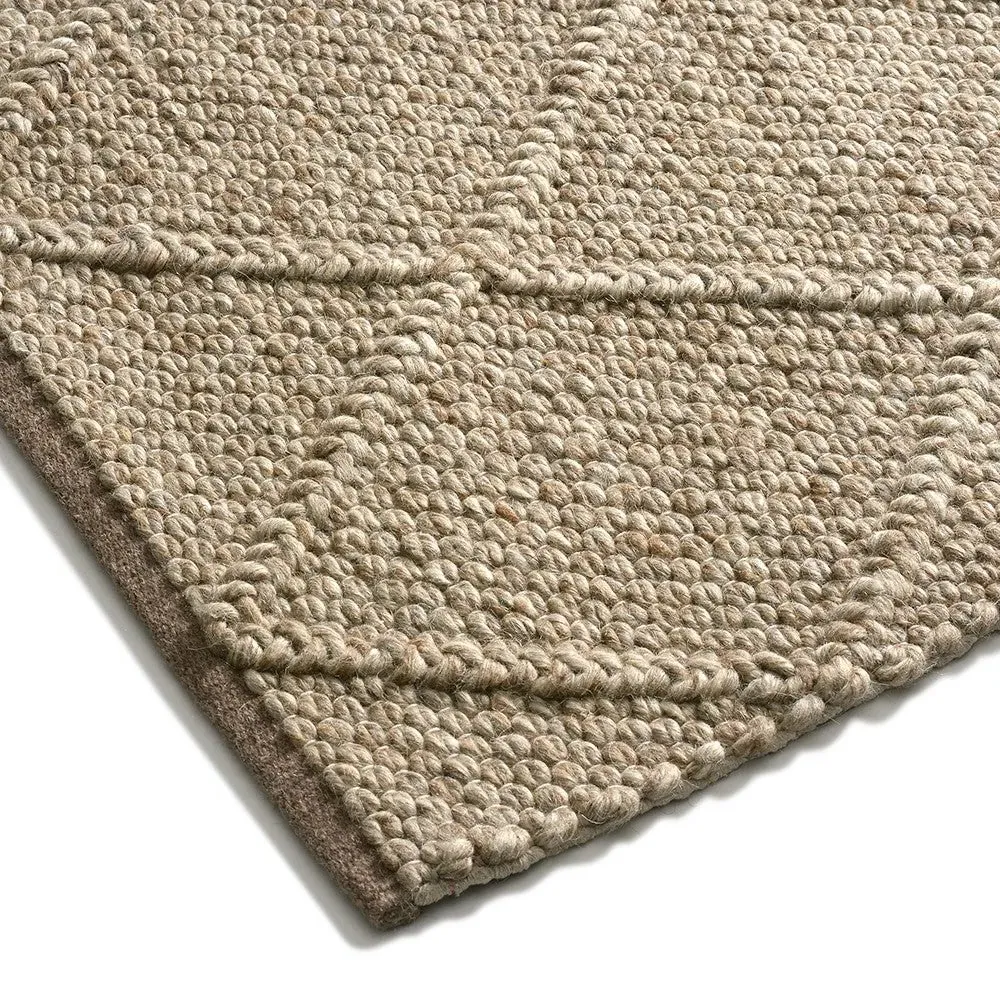 Dauntsey Rug - Mocha, Wool Blend