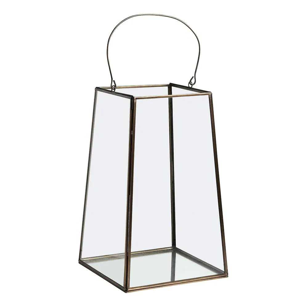 Deddington Large Lantern - Antique Brass, Glass by The Cotswold Company, image 4