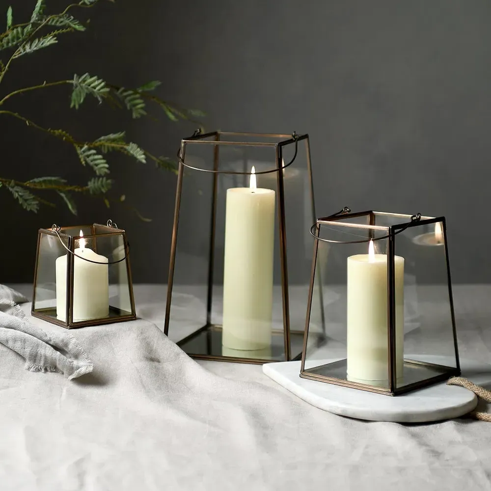 Deddington Medium Lantern - Antique Brass