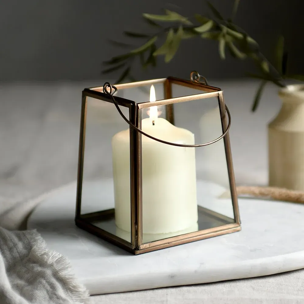 Deddington Small Lantern - Antique Brass