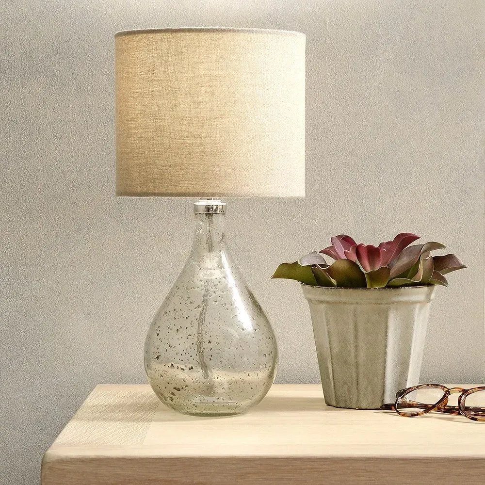 Dorcan Speckled Glass Table Lamp - Transparent image