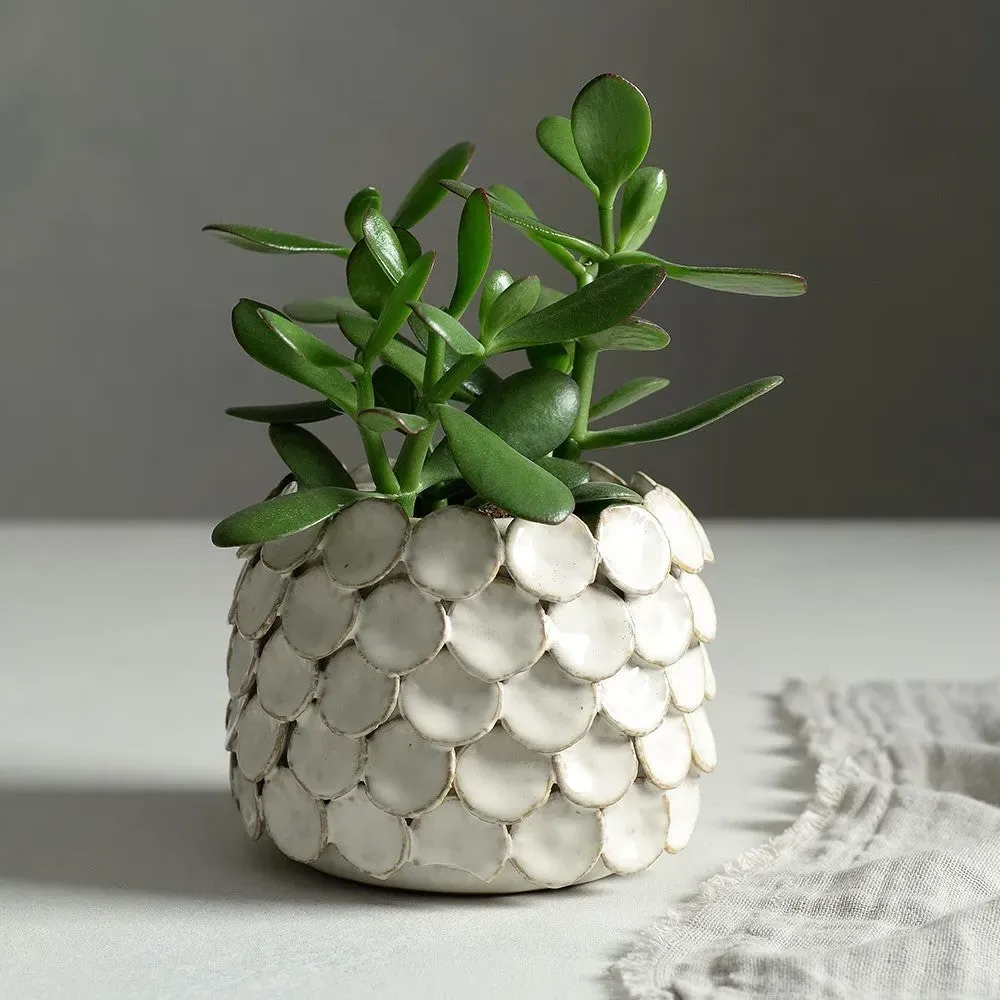 Dot Sculptural Vase - White